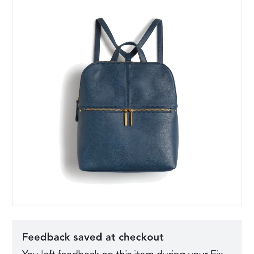 Brand New Stitch Fix, Navy Blue pack back. Still in plastic wrapping
